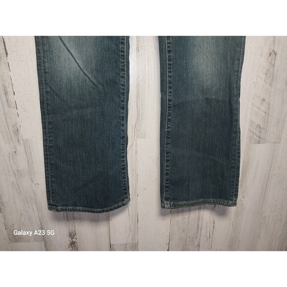 Gap Womens Size 12 Medium Wash Mid Rise Distressed Bootcut Denim Jeans - Picture 2 of 6